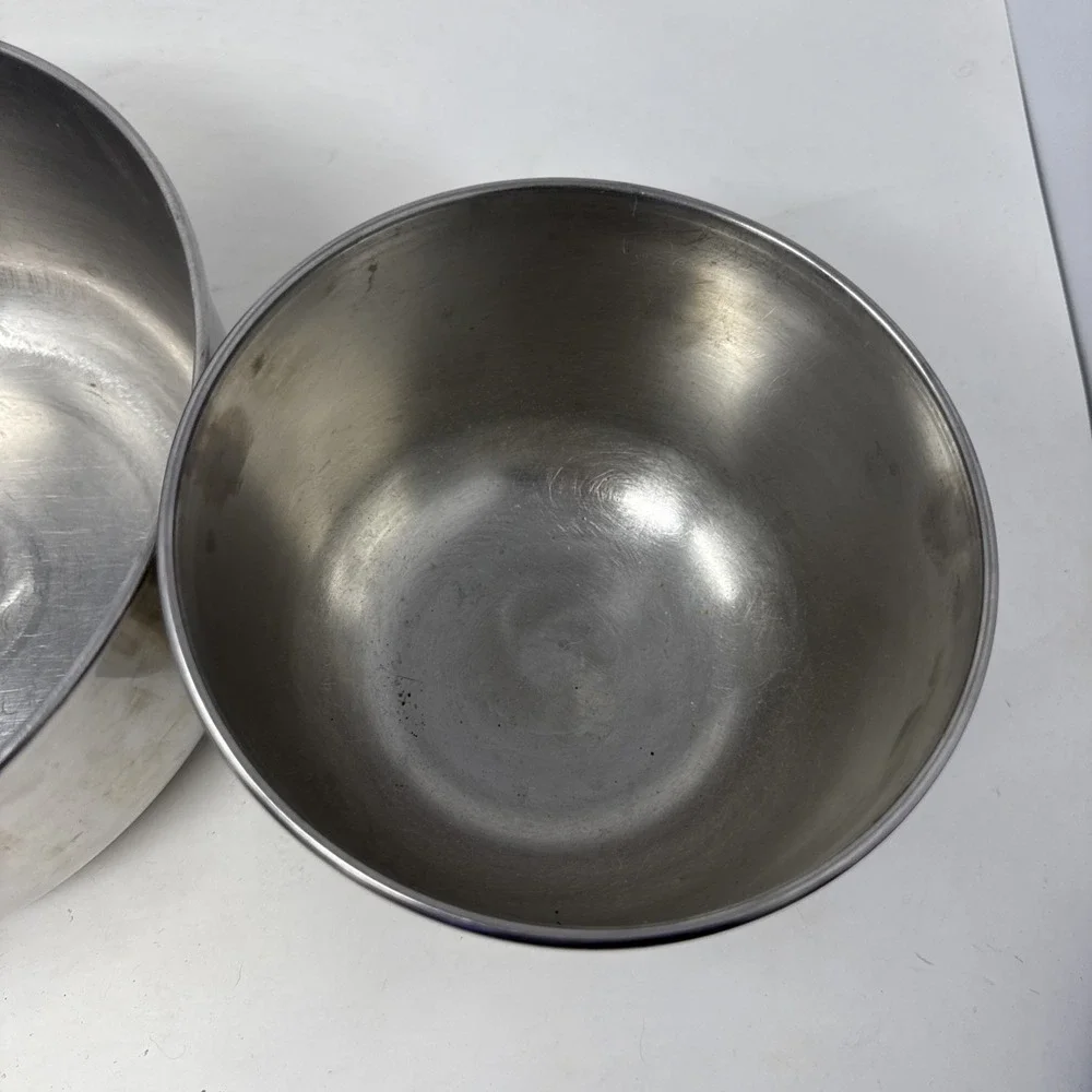 Sunbeam Mixmaster Stand Mixer Replacement Stainless Steel Bowls 9 & 6 In Bowl